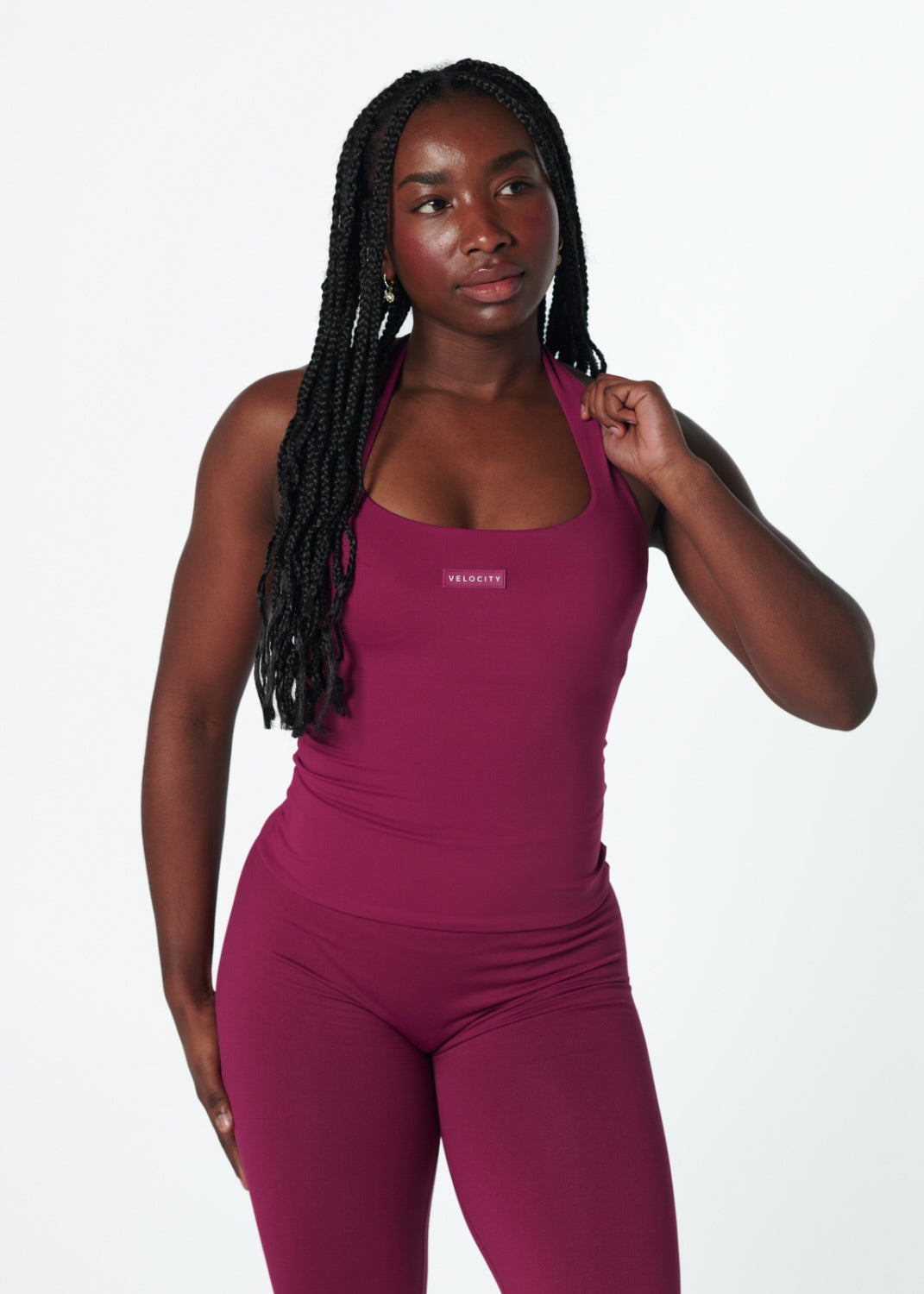 SS HALTER TANK - BERRY